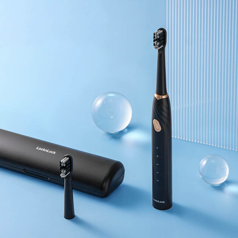 [Áp voucher 8%] Bàn Chải Đánh Răng Điện LocknLock Electric Toothbrush Dc3.7V, 1W - Màu Đen - ENR321BLK, , large image number null